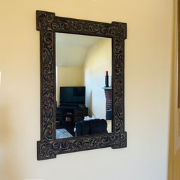 Heavy Scroll Detail Framed Mirror (Great Room)