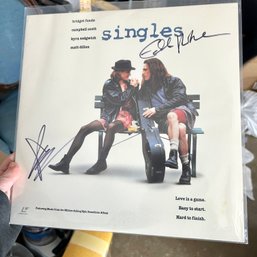 Singed SINGLES Film Laserdisc - Signed By Eddie Veder And Chris Cornell (GarageCart)