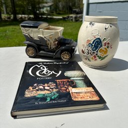 Pair Of McCoy Pottery Pieces & McCoy Collector's Book (Garage 2)