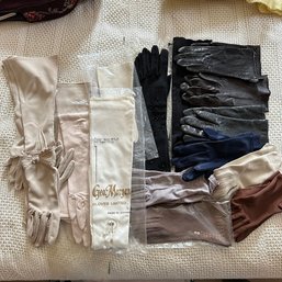 Lot Of Vintage Gloves Including Leather And Evening Wear (Master Bedroom)