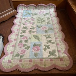 Vintage Hooked Rug (stair Landing)