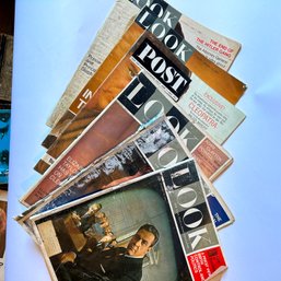 Collection Of LOOK Magazines From The 60s, Plus SATURDAY EVENING POST: Liz Taylor, Perry Mason, Etc