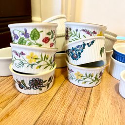 Vintage ROYAL WORCESTER Soufle Ramekins Plus Plain Ramekins (Closet)