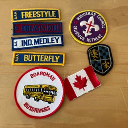 Assorted Patches - Swim, Bus, Flag, Etc. (NK)