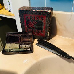 Vintage Mens Grooming Tools (upstairs Bathroom)