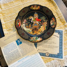 'Love's Quest' A Golden Age Of Russian Legends Collectors Plate With Certificate