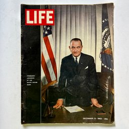 LIFE MAGAZINE: December 13, 1963: President Johnson At His White House Desk
