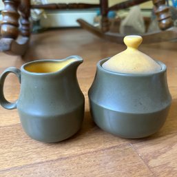 Charming Vintage Ceramic Sugar & Creamer NU-STONE Japan (Kitch)