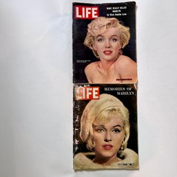 Pair Of LIFE MAGAZINES Featuring Marilyn Monroe: August 17, 1962 & August 7, 1964