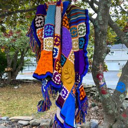 Beautiful Handmade Vintage Granny Square Blanket (DC)