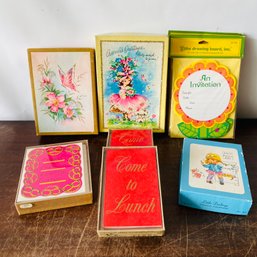 Assorted Vintage Stationery Greeting Cards  - Excellent Condition! (LH)