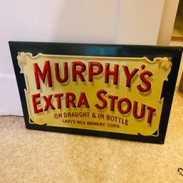 Thin Metal 'Murphy's Extra Stout' Beer Sign Decor (K1)