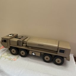 Hand Built Wooden Army Oil Tanker (DR)