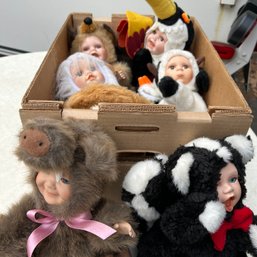 Assorted Cuddle Kids Stuffed Animals With Porcelain Faces (NK)