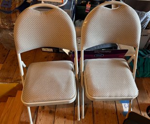 Pair Of Padded Folding Chairs (MJ 7)