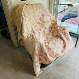 Vintage Pink Quilt No. 1 (Living Room)