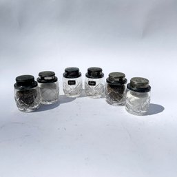 3 Sets Of Vintage Tudor Crystal England Salt And Pepper Shakers (LH)