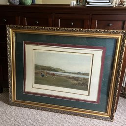 Framed Antique Douglas Adams Lithograph (BR 1)