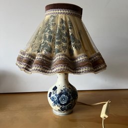 Vintage Royal Goedewaagen Delft Blue Lamp (ST)