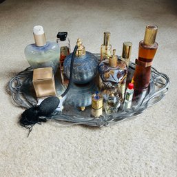 Seagull Pewter Tray And Perfume Collection (Master Bedroom)