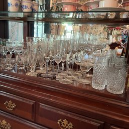 Assorted Glass And Crystal Stemware And Tumblers (DR)