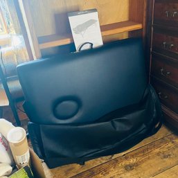 Commercial Folding Massage Table With Carrying Case, Like New (Attic)