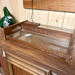 Vintage Wooden 'Bar Board' Tray (BSMT)