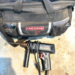 Craftsman Tool Bag Full Of Tools And Electric Drill As Well, (GARAGE) 62485