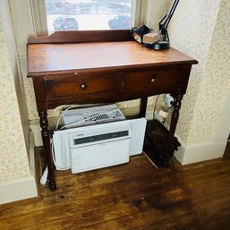 Vintage Wooden Desk With Two Drawers (Bedroom 2)