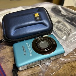 Aqua Blue Canon Powershot Sd1200 IS With Carry Case (zone 4)