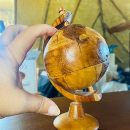 Small, Wooden World Globe Puzzle (Attic)