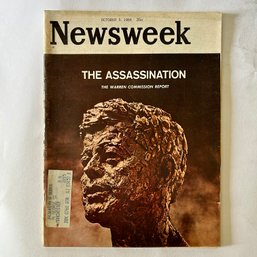 NEWSWEEK October 5, 1964 'the Assasination' The Warren Commission Report, JFK