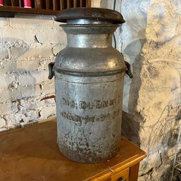 Vintage Metal Milk Can (basement)