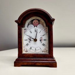 Small Wooden Mantle Clock Made In England (attic)