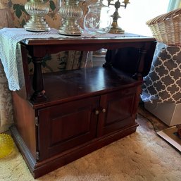 Drop Leaf Table With Cabinet (DR)