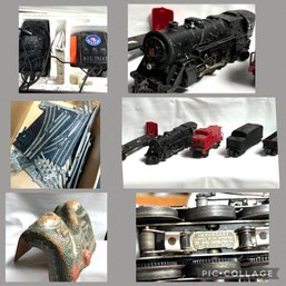 Lionel Train Carts, Tracks And Power, And Cave! As Is, (GARAGE)62459