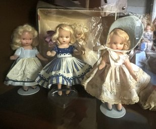 Vintage Doll Lot Small Dolls Many About 8' (Doll BR)