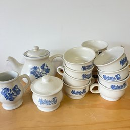Vintage Pfaltzgraff Tea Set With 12 Cups (ST)