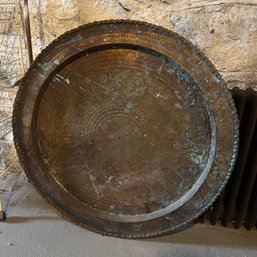 Large Metal Medallion 30' (basement)