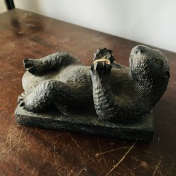 A Wolf Original Otter Sculpture (Loc: B14)
