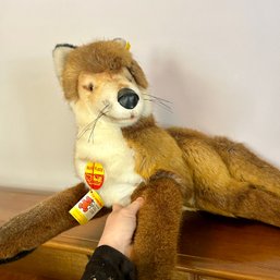 Wow! Large Vintage STEIFF Molly Fuzzy Fox (56110)(bed1)