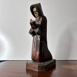 Wooden Carved Monk Statue (b2)