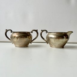 Vintage Sterling Silver Sugar & Creamer, 137g, NEWPORT STERLING (MB)