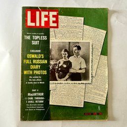 LIFE MAGAZINE: July 10, 1964: Oswald's Full Russian Diary With Photos, JFK