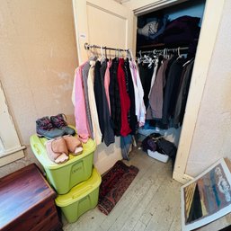 Closet Lot: Women's Shirts And Sweaters, Pants, Etc. (Bedroom 3)