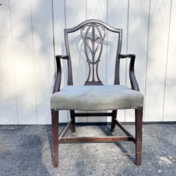 Vintage Chippendale Style Armchair, See Notes