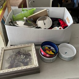 Kitchen Goods, Dog Bowls, Dress, Moose Socks And More! (NS)