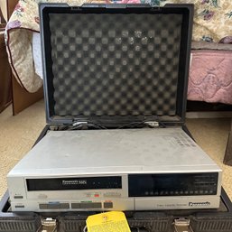 Panasonic VHS Player Model PV-1330 In Case (Upstairs Bedroom Right Side)