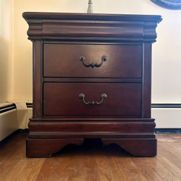 PAIR OF Matching Nightstands, Bernie & Phyl's, Excellent Condition, With Felt Lined Jewelry Drawer (b1)