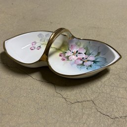 Antique Morimura Brothers Nippon Tidbit Dish, Candy Dish, Gold And Floral (zone 4)